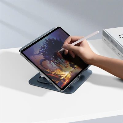 Giá đỡ Laptop hiệu Baseus UltraStable Pro Series Rotatable and Foldable (Three-Fold Version) - Định nghĩa lại sự di động và chuyên nghiệp với giá đỡ laptop <strong>Baseus UltraStable Pro Series Rotatable and Foldable (Three-Fold Version)</strong>. Đây là giải pháp tối thượng cho người dùng năng động, với thiết kế gấp ba khúc độc đáo, thu gọn sản phẩm lại chỉ như một cuốn sổ tay, dễ dàng mang theo mọi lúc mọi nơi. Được chế tác từ hợp kim nhôm siêu vững chắc, giá đỡ đảm bảo sự ổn định tuyệt đối cho mọi dòng laptop. Tận hưởng sự linh hoạt với khả năng xoay 360°, tùy chỉnh độ cao và góc nghiêng vô hạn để có tư thế làm việc hoàn hảo, chống mỏi cổ vai gáy. Hãy đầu tư cho sức khỏe và hiệu suất với <strong>Baseus UltraStable Pro Series Rotatable and Foldable (Three-Fold Version)</strong>.