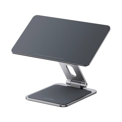 Giá đỡ Tablet hiệu Baseus MagStable Series Magnetic for Pad 12.9'' Space Grey - Nâng tầm trải nghiệm iPad của bạn lên một đẳng cấp hoàn toàn mới với giá đỡ từ tính <strong>Baseus MagStable Series Magnetic</strong>. Được thiết kế dành riêng cho iPad Pro/Air 12.9", sản phẩm biến chiếc tablet của bạn thành một màn hình desktop thanh lịch, chuyên nghiệp. Với lực hút nam châm cực mạnh, chỉ cần một chạm là iPad của bạn đã được giữ chắc chắn. Thân giá đỡ làm từ hợp kim nhôm nguyên khối, cùng khả năng xoay 360° và điều chỉnh góc nghiêng linh hoạt, mang đến tư thế làm việc công thái học hoàn hảo, chống mỏi cổ vai gáy. Hãy giải phóng tiềm năng của iPad và tạo ra một không gian làm việc tối giản, hiện đại với <strong>Baseus MagStable Series Magnetic</strong>.
