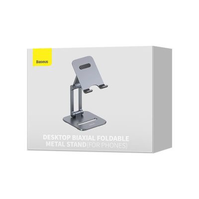 Giá Đỡ Điện Thoại/iPad Baseus Desktop Biaxial Foldable Metal Stand - Trục Kép, Gấp Gọn, Hợp Kim Nhôm Chống Mỏi Cổ - Nâng tầm không gian làm việc của bạn và bảo vệ sức khỏe với giá đỡ đa năng <strong>Baseus Desktop Biaxial Foldable Metal Stand</strong>. Được chế tác từ hợp kim nhôm nguyên khối sang trọng, sản phẩm mang lại sự vững chắc tuyệt đối cho cả điện thoại và máy tính bảng. Thiết kế trục kép (biaxial) thông minh cho phép bạn tùy chỉnh vô hạn độ cao và góc nhìn, giúp nâng màn hình ngang tầm mắt, cải thiện tư thế và chống mỏi cổ vai gáy hiệu quả. Khi không sử dụng, giá đỡ có thể gập gọn hoàn toàn, dễ dàng mang theo mọi lúc mọi nơi. Hãy đầu tư vào sự thoải mái và chuyên nghiệp với <strong>Baseus Desktop Biaxial Foldable Metal Stand</strong>.