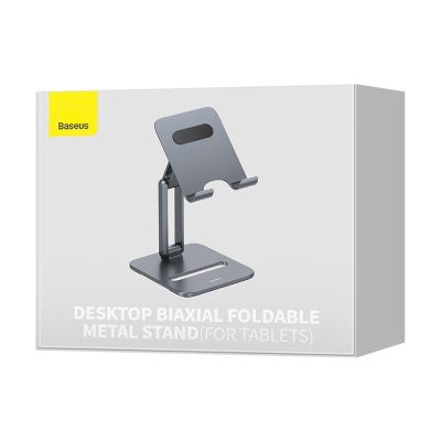 Giá Đỡ Điện Thoại/iPad Baseus Desktop Biaxial Foldable Metal Stand - Trục Kép, Gấp Gọn, Hợp Kim Nhôm Chống Mỏi Cổ - Nâng tầm không gian làm việc của bạn và bảo vệ sức khỏe với giá đỡ đa năng <strong>Baseus Desktop Biaxial Foldable Metal Stand</strong>. Được chế tác từ hợp kim nhôm nguyên khối sang trọng, sản phẩm mang lại sự vững chắc tuyệt đối cho cả điện thoại và máy tính bảng. Thiết kế trục kép (biaxial) thông minh cho phép bạn tùy chỉnh vô hạn độ cao và góc nhìn, giúp nâng màn hình ngang tầm mắt, cải thiện tư thế và chống mỏi cổ vai gáy hiệu quả. Khi không sử dụng, giá đỡ có thể gập gọn hoàn toàn, dễ dàng mang theo mọi lúc mọi nơi. Hãy đầu tư vào sự thoải mái và chuyên nghiệp với <strong>Baseus Desktop Biaxial Foldable Metal Stand</strong>.