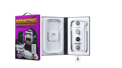 Kính Cường Lực KINGKONG MA-168, Khung Tự Dán, Siêu Cứng, Trong Suốt Cao Cấp