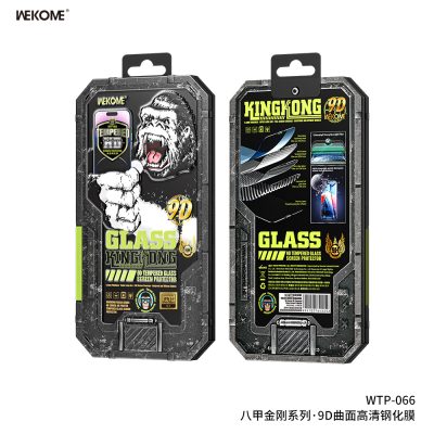 Kính Cường Lực WEKOME WTP-066 Kingkong, Siêu Cứng, Siêu Mượt, Full Viền, Chống Vân Tay