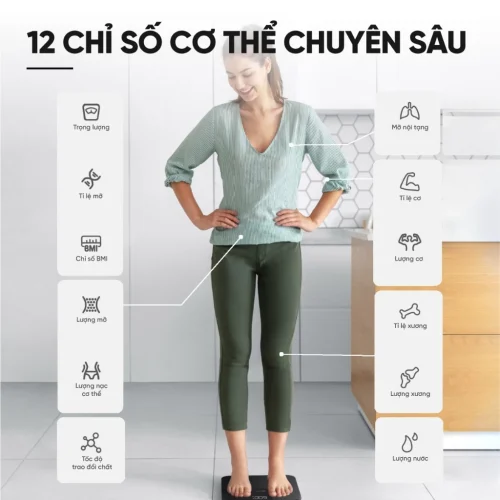Cân Điện Tử Thông Minh Eufy A1 - Theo Dõi Sức Khỏe Toàn Diện, Chính Xác - Hình ảnh 11