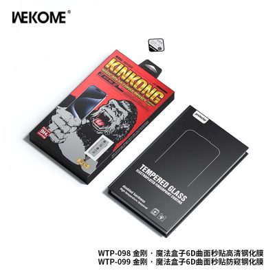 Kính Cường Lực WEKOME WTP-099 Kingkong, Khung Tự Dán, Chống Nhìn Trộm