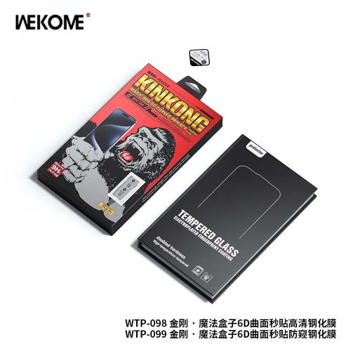 Kính Cường Lực WEKOME WTP-099 Kingkong, Khung Tự Dán, Chống Nhìn Trộm
