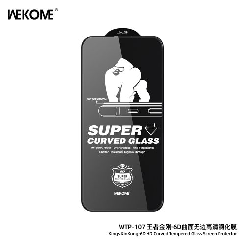 Kính Cường Lực KINGKONG WTP-107 Trong Suốt Không Viền Đen, Siêu Cứng, Chống Vân Tay - Hình ảnh 4
