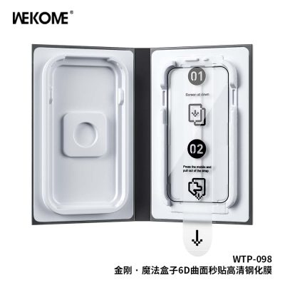 Kính Cường Lực WEKOME WTP-098 Kingkong, Khung Tự Dán, Trong Suốt, Siêu Bền - <p dir="ltr" data-pm-slice="1 1 []">ính cường lực WEKOME <strong>WTP-098</strong>, độ cứng 9H, khung tự dán, trong suốt HD, phủ nano chống vân tay, dầu, nước. Dày 0.33mm, tương thích với nhiều dòng iPhone đời mới.</p>