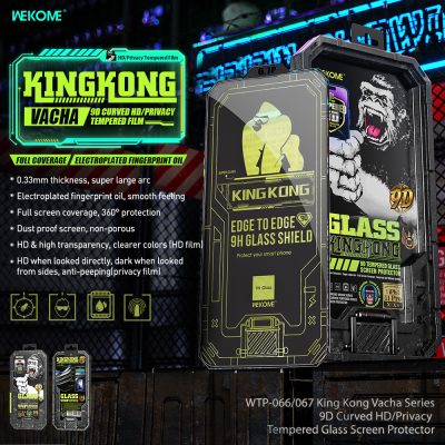 Kính cường lực KINGKONG WTP-066 siêu cứng, siêu mượt, full viền chống vân tay - Chính hãng - <p dir="ltr" data-pm-slice="1 1 []">Kính cường lực WEKOME <strong>WTP-066</strong> Kingkong, độ cứng 9H, siêu mỏng 0.33mm, full viền, phủ nano chống vân tay, dầu, nước. Cảm ứng mượt, trong suốt HD, chống trầy xước, va đập. Dán dễ với khung tự dán (tùy phiên bản).</p>