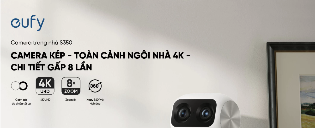 Camera trong nhà Eufy Indoor S350 - Hình ảnh 7