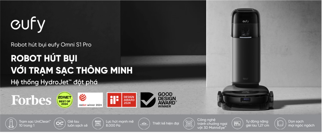 Robot hút bụi lau sàn eufy Omni S1 Pro - Hình ảnh 19