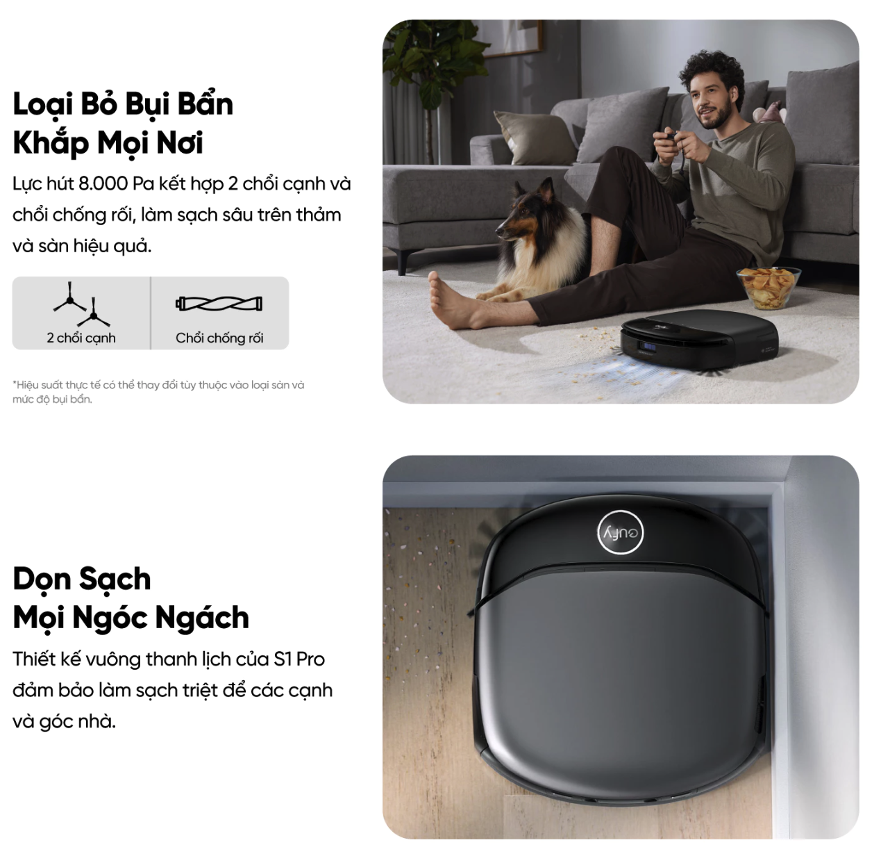 Robot hút bụi lau sàn eufy Omni S1 Pro - Hình ảnh 17