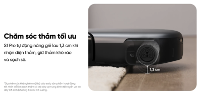 Robot hút bụi lau sàn eufy Omni S1 Pro - Trải nghiệm cuộc cách mạng dọn dẹp với <strong>Robot hút bụi lau sàn eufy Omni S1 Pro</strong>. Đây là robot đầu tiên trên thế giới sở hữu công nghệ lau sạch tức thì, với con lăn được giặt sạch liên tục ngay trong khi lau, đảm bảo sàn nhà luôn được lau bằng nước sạch. Trạm sạc Omni toàn năng không chỉ tự động hút rác, giặt và sấy khô con lăn mà còn có khả năng tự tạo ra nước khử khuẩn bằng Ozone, tiêu diệt 99.9% vi khuẩn mà không cần hóa chất. Với lực hút 8.000Pa mạnh mẽ và hệ thống điều hướng AI.See™ thông minh, <strong>eufy Omni S1 Pro</strong> mang đến hiệu quả làm sạch vượt trội và sự tiện nghi tối thượng cho ngôi nhà của bạn.