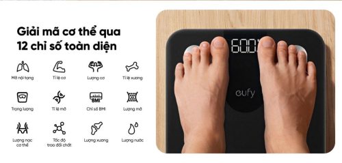 Cân Điện Tử Thông Minh Eufy A1 - Theo Dõi Sức Khỏe Toàn Diện, Chính Xác - Hình ảnh 5