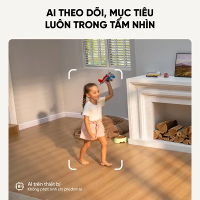 Camera trong nhà Eufy Indoor S350 - Trải nghiệm đỉnh cao an ninh gia đình với <strong>Camera trong nhà Eufy Indoor S350</strong>. Sản phẩm đột phá với hệ thống camera kép, bao gồm một ống kính góc rộng 4K và một ống kính tele 2K, mang đến độ phân giải siêu nét và khả năng zoom lai 8x ấn tượng. Nhờ đó, bạn có thể quan sát chi tiết mọi sự vật ở khoảng cách xa. Với khả năng xoay 360°, <strong>Eufy Indoor S350</strong> dễ dàng bao quát toàn bộ không gian mà không có điểm mù. Công nghệ AI thông minh tự động theo dõi chuyển động của người và vật nuôi, kết hợp cùng tầm nhìn đêm rõ nét, đảm bảo an ninh 24/7. Lưu trữ linh hoạt qua thẻ nhớ mà không cần trả phí hàng tháng, <strong>Eufy Indoor S350</strong> là lựa chọn hoàn hảo để giám sát con trẻ, thú cưng và bảo vệ ngôi nhà của bạn.