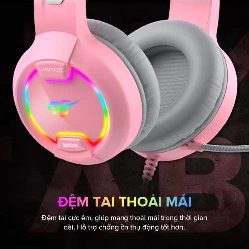 Tai Nghe Mèo HAVIT H2233D, Driver 50mm, Đèn LED RGB, Mic Khử Ồn - Chính Hãng BH 12 Tháng Dizigear - Hình ảnh 7