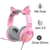 Tai Nghe Mèo HAVIT H2233D, Driver 50mm, Đèn LED RGB, Mic Khử Ồn - Chính Hãng BH 12 Tháng Dizigear