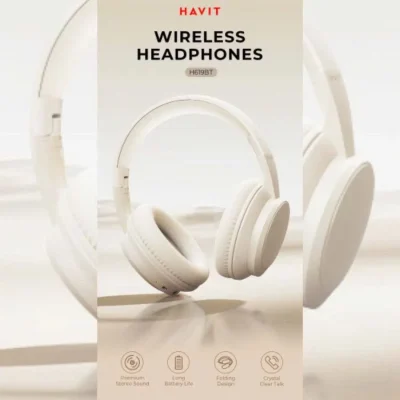 Tai Nghe Bluetooth Headphone HAVIT H619BT, Driver 40mm, BT 5.4, Có 3 Chế Độ EQ, Nghe Đến 20H - Chính Hãng BH 12 Tháng - Làm chủ thế giới âm thanh của bạn với tai nghe headphone <strong>HAVIT H619BT</strong>. Nổi bật với 3 chế độ EQ (Pop, Bass, Vocal) cho phép bạn tùy chỉnh âm thanh theo từng thể loại nhạc chỉ bằng một nút bấm. Trải nghiệm kết nối không dây thế hệ mới nhất Bluetooth 5.4 ổn định tuyệt đối và thời lượng pin bền bỉ đến 20 giờ. Màng loa lớn 40mm mang đến chất âm stereo sống động, mạnh mẽ. Với thiết kế công thái học, đệm tai mềm mại và khả năng gập gọn tiện lợi, <strong>HAVIT H619BT</strong> là lựa chọn hoàn hảo cho những ai yêu thích sự linh hoạt và một trải nghiệm nghe được cá nhân hóa.