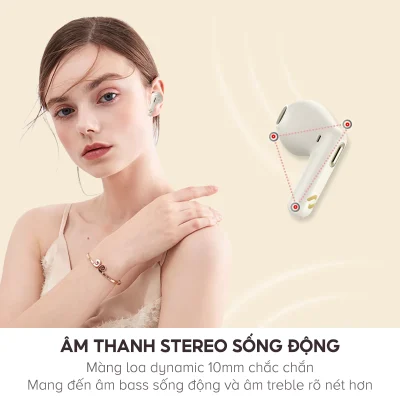 Tai Nghe True Wireless HAVIT TW905, Bluetooth 5.3, 2 Mic ENC, Nghe Nhạc Đến 27H - Trải nghiệm sự tự do không dây và giao tiếp trong trẻo với tai nghe True Wireless <strong>HAVIT TW905</strong>. Được trang bị công nghệ kết nối Bluetooth 5.3 thế hệ mới, sản phẩm đảm bảo tín hiệu ổn định và ghép nối tức thì. Nổi bật với hệ thống 2 micro ENC khử ồn môi trường, giúp giọng nói của bạn luôn to, rõ ràng trong mọi cuộc gọi. Tận hưởng chất âm cân bằng và thời lượng pin bền bỉ lên đến 27 giờ khi dùng cùng hộp sạc. Với thiết kế công thái học nhỏ gọn, mang lại cảm giác đeo thoải mái suốt cả ngày, <strong>HAVIT TW905</strong> là lựa chọn thông minh cho nhu cầu làm việc, học tập và giải trí hàng ngày.