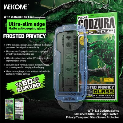 Kính Cường Lực Godzura WTP-118 Chống Nhìn Trộm, Trong Suốt, Chống Bám Vân Tay - <p dir="ltr" data-pm-slice="1 1 []">Kính cường lực Godzura <strong>WTP-118</strong>, siêu mỏng 0.26mm, cong 6D, khung tự dán, chống nhìn trộm 28°, phủ nano chống bám vân tay, dầu, nước. Độ cứng 9H, bảo vệ màn hình khỏi va đập, trầy xước. Dán dễ, cảm ứng mượt. Lý tưởng cho iPhone, đảm bảo riêng tư, thẩm mỹ.</p>