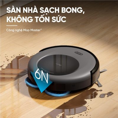 Robot Hút Bụi Lau Sàn Eufy C20 Omni - Khám phá ngay <strong>Robot hút bụi lau sàn eufy C20 Omni</strong>, giải pháp làm sạch toàn diện và tự động cho ngôi nhà của bạn. Với trạm sạc Omni "All-in-One", robot có thể tự động hút rác, giặt và sấy khô giẻ lau, giúp bạn hoàn toàn rảnh tay. Sản phẩm sở hữu lực hút mạnh mẽ 7.000Pa kết hợp công nghệ lau xoay Mop Master™ tốc độ cao, dễ dàng loại bỏ mọi bụi bẩn, lông thú và vết bẩn cứng đầu. Đặc biệt, <strong>eufy C20 Omni</strong> được trang bị công nghệ Pro-Detangle Comb™ tự động gỡ rối tóc thông minh và thiết kế siêu mỏng chỉ 8.5cm, làm sạch hiệu quả mọi ngóc ngách, kể cả gầm nội thất thấp. Đây là lựa chọn lý tưởng cho cuộc sống hiện đại và bận rộn.