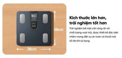 Cân Điện Tử Thông Minh eufy C20 - Hàng Chính Hãng | Phân Tích 16 Chỉ Số Cơ Thể, Kết Nối App EufyLife - Khám phá ngay cân điện tử thông minh <strong>eufy C20</strong>, người bạn đồng hành lý tưởng trên hành trình chăm sóc sức khỏe toàn diện. Với khả năng phân tích chính xác 16 chỉ số sinh trắc học quan trọng, <strong>eufy C20</strong> giúp bạn thấu hiểu cơ thể một cách sâu sắc nhất. Thiết bị sở hữu thiết kế tinh tế, màn hình TFT 3.36 inch hiển thị thông tin trực quan và kết nối dễ dàng với ứng dụng EufyLife qua Bluetooth. Theo dõi tiến trình, đặt mục tiêu và quản lý sức khỏe cho cả gia đình chưa bao giờ dễ dàng đến thế. Với độ chính xác cao và khả năng lưu trữ không giới hạn hồ sơ người dùng, đây là lựa chọn hoàn hảo cho mọi gia đình hiện đại.