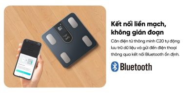 Cân Điện Tử Thông Minh eufy C20 - Hàng Chính Hãng | Phân Tích 16 Chỉ Số Cơ Thể, Kết Nối App EufyLife - Khám phá ngay cân điện tử thông minh <strong>eufy C20</strong>, người bạn đồng hành lý tưởng trên hành trình chăm sóc sức khỏe toàn diện. Với khả năng phân tích chính xác 16 chỉ số sinh trắc học quan trọng, <strong>eufy C20</strong> giúp bạn thấu hiểu cơ thể một cách sâu sắc nhất. Thiết bị sở hữu thiết kế tinh tế, màn hình TFT 3.36 inch hiển thị thông tin trực quan và kết nối dễ dàng với ứng dụng EufyLife qua Bluetooth. Theo dõi tiến trình, đặt mục tiêu và quản lý sức khỏe cho cả gia đình chưa bao giờ dễ dàng đến thế. Với độ chính xác cao và khả năng lưu trữ không giới hạn hồ sơ người dùng, đây là lựa chọn hoàn hảo cho mọi gia đình hiện đại.