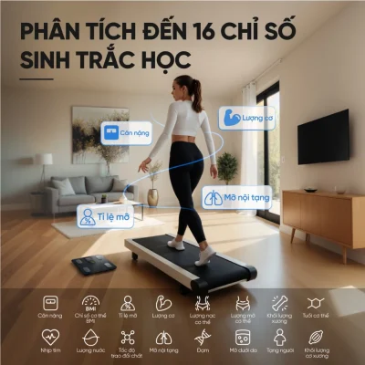 Cân Điện Tử Thông Minh eufy C20 - Hàng Chính Hãng | Phân Tích 16 Chỉ Số Cơ Thể, Kết Nối App EufyLife - Khám phá ngay cân điện tử thông minh <strong>eufy C20</strong>, người bạn đồng hành lý tưởng trên hành trình chăm sóc sức khỏe toàn diện. Với khả năng phân tích chính xác 16 chỉ số sinh trắc học quan trọng, <strong>eufy C20</strong> giúp bạn thấu hiểu cơ thể một cách sâu sắc nhất. Thiết bị sở hữu thiết kế tinh tế, màn hình TFT 3.36 inch hiển thị thông tin trực quan và kết nối dễ dàng với ứng dụng EufyLife qua Bluetooth. Theo dõi tiến trình, đặt mục tiêu và quản lý sức khỏe cho cả gia đình chưa bao giờ dễ dàng đến thế. Với độ chính xác cao và khả năng lưu trữ không giới hạn hồ sơ người dùng, đây là lựa chọn hoàn hảo cho mọi gia đình hiện đại.