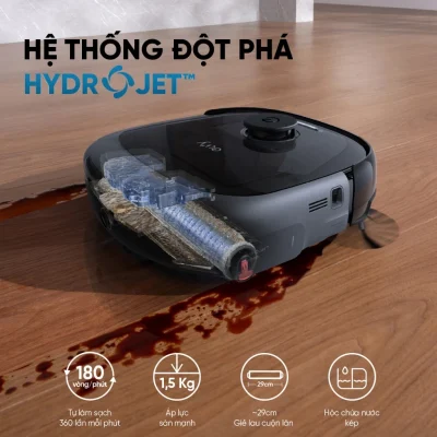 Robot Hút Bụi Lau Sàn Eufy Omni E28 - Giải phóng bạn khỏi công việc nhà với <strong>Robot hút bụi lau sàn eufy Omni E28</strong>, cỗ máy làm sạch tối thượng cho ngôi nhà hiện đại. Nổi bật với lực hút turbo không tưởng lên đến 20.000Pa, <strong>eufy Omni E28</strong> dễ dàng loại bỏ mọi bụi bẩn, lông thú cưng và mảnh vụn ẩn sâu trong thảm và các kẽ sàn. Sản phẩm đi kèm trạm Omni toàn năng tự động giặt, sấy khô giẻ lau, hút rác và bổ sung nước lau sàn, mang lại trải nghiệm rảnh tay tuyệt đối. Đặc biệt, trạm còn tích hợp máy làm sạch sâu cầm tay FlexiOne™ có thể tháo rời, giúp xử lý vết bẩn trên thảm, sofa một cách linh hoạt. Hãy để <strong>eufy Omni E28</strong> định nghĩa lại sự sạch sẽ cho không gian sống của bạn.