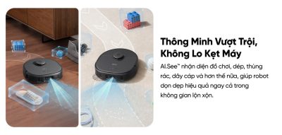Robot hút bụi lau sàn eufy X10 Pro Omni - Nâng tầm trải nghiệm dọn dẹp nhà cửa với <strong>Robot hút bụi lau sàn eufy X10 Pro Omni</strong>, giải pháp làm sạch thông minh và toàn diện đến từ thương hiệu uy tín Eufy. Sản phẩm sở hữu lực hút mạnh mẽ 8.000 Pa, hệ thống lau xoay kép MopMaster™ 2.0 tạo áp lực 1kg và công nghệ AI.See™ nhận diện hơn 100 vật thể, giúp làm sạch sâu mọi ngóc ngách và né tránh chướng ngại vật một cách thông minh. Điểm nhấn của <strong>eufy X10 Pro Omni</strong> là trạm sạc Omni đa năng, tự động giặt giẻ, sấy khô bằng khí nóng, hút rác và châm nước, mang đến sự tiện lợi rảnh tay tuyệt đối. Đây là trợ thủ đắc lực cho mọi gia đình hiện đại, đặc biệt là nhà có nuôi thú cưng.