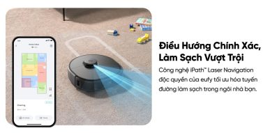 Robot hút bụi lau sàn eufy X10 Pro Omni - Nâng tầm trải nghiệm dọn dẹp nhà cửa với <strong>Robot hút bụi lau sàn eufy X10 Pro Omni</strong>, giải pháp làm sạch thông minh và toàn diện đến từ thương hiệu uy tín Eufy. Sản phẩm sở hữu lực hút mạnh mẽ 8.000 Pa, hệ thống lau xoay kép MopMaster™ 2.0 tạo áp lực 1kg và công nghệ AI.See™ nhận diện hơn 100 vật thể, giúp làm sạch sâu mọi ngóc ngách và né tránh chướng ngại vật một cách thông minh. Điểm nhấn của <strong>eufy X10 Pro Omni</strong> là trạm sạc Omni đa năng, tự động giặt giẻ, sấy khô bằng khí nóng, hút rác và châm nước, mang đến sự tiện lợi rảnh tay tuyệt đối. Đây là trợ thủ đắc lực cho mọi gia đình hiện đại, đặc biệt là nhà có nuôi thú cưng.