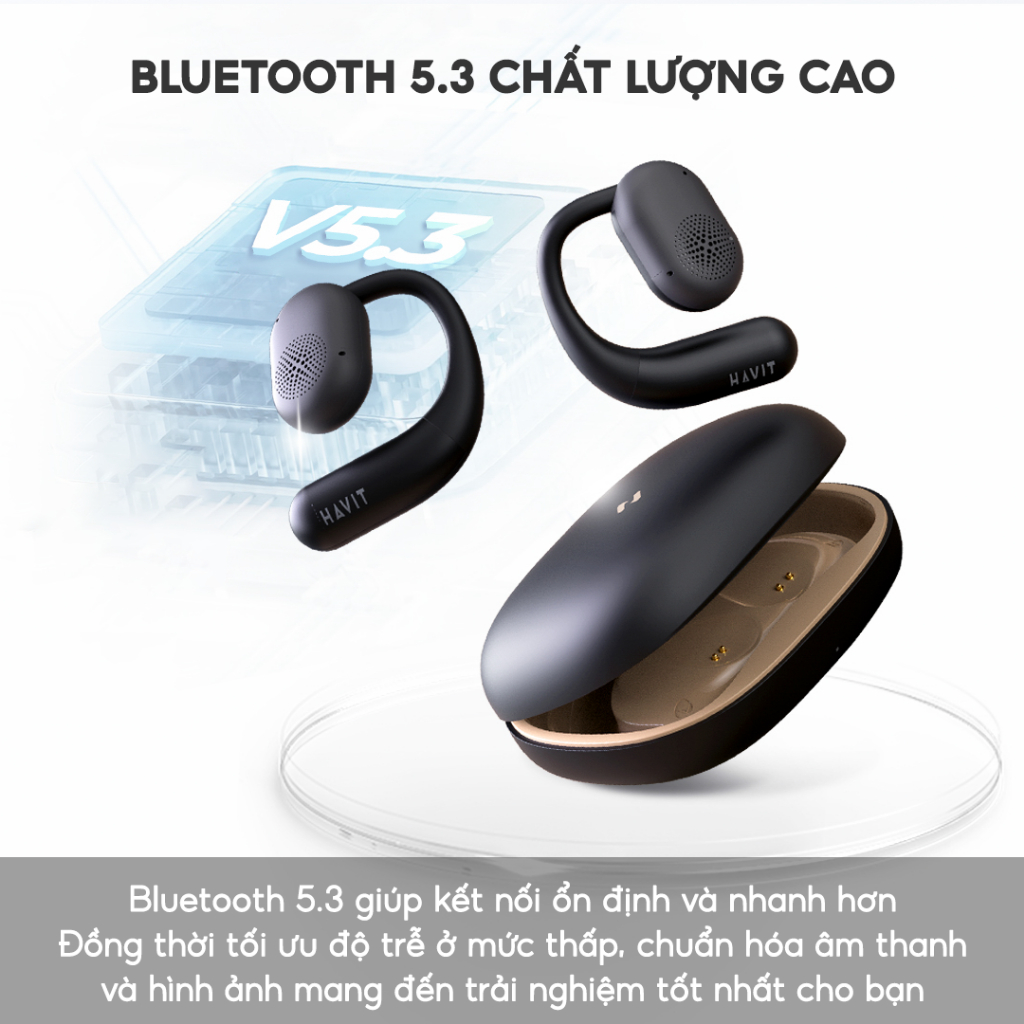 Tai Nghe Open Wireless OWS Fit 1, BT 5.3, Driver 16.2mm, Thiết Kế Open-ear, IPX5, Nghe Đến 21H - Hàng Chính Hãng - Giải phóng bản thân khỏi sự bí bách và tách biệt của tai nghe truyền thống với <strong>Open Wireless OWS Fit 1</strong>. Được thiết kế dành cho người năng động, sản phẩm sở hữu thiết kế mở (Open-Ear) độc đáo, giúp bạn vừa tận hưởng âm nhạc vừa nhận biết môi trường xung quanh, đảm bảo an toàn tối đa. Trải nghiệm chất âm bùng nổ chưa từng có từ màng loa siêu lớn 16.2mm. Móc tai silicon bám chắc, chống rơi rớt cùng chuẩn chống nước IPX5 giúp bạn tự tin chinh phục mọi buổi tập. Với kết nối Bluetooth 5.3 ổn định và tổng thời lượng pin 21 giờ, <strong>Open Wireless OWS Fit 1</strong> là người bạn đồng hành không thể thiếu cho một lối sống lành mạnh và tự do.