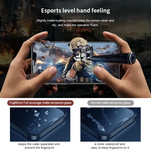 Kính Cường Lực Nhám KINGKONG KK-77 Chống Vân Tay, Tối Ưu Chơi Game - Hình ảnh 6