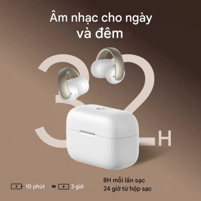 Tai nghe thể thao Anker Soundcore AeroClip A3388 với khả năng thích ứng dễ chịu, chống nước IPX4