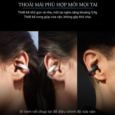 Tai nghe thể thao Anker Soundcore AeroClip A3388 với khả năng thích ứng dễ chịu, chống nước IPX4