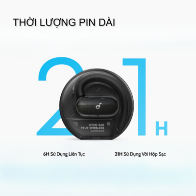 Tai Nghe Thể Thao Anker Soundcore V40i - A3878 | Thiết Kế Open-Ear | Chống Nước IP55 | Âm Bass Mạnh Mẽ