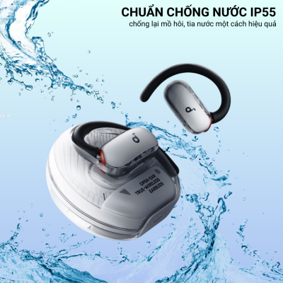 Tai Nghe Thể Thao Anker Soundcore V40i - A3878 | Thiết Kế Open-Ear | Chống Nước IP55 | Âm Bass Mạnh Mẽ