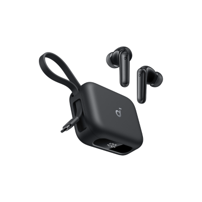 Tai nghe Soundcore A3937 P41i Bluetooth kiêm sạc dự phòng 3000mAh tích hợp cáp sạc type C - Trải nghiệm sự tiện lợi tối đa với <strong>Tai nghe Soundcore A3937 P41i</strong>, giải pháp 2 trong 1 độc đáo cho người dùng hiện đại. Thưởng thức chất âm BassUp mạnh mẽ, sống động đặc trưng từ Soundcore trong một thiết kế tai nghe nhỏ gọn, thoải mái. Điểm nhấn đột phá là hộp sạc dung lượng khủng 3000mAh, không chỉ cung cấp thời lượng pin cực dài cho tai nghe mà còn hoạt động như một viên sạc dự phòng nhỏ gọn cho điện thoại của bạn. Đặc biệt, hộp sạc còn tích hợp sẵn cáp sạc Type-C, giúp bạn không bao giờ phải lo lắng về việc quên dây cáp. Kết nối Bluetooth ổn định, điều khiển cảm ứng thông minh, <strong>Tai nghe Soundcore A3937 P41i</strong> là người bạn đồng hành không thể thiếu trong mọi hành trình, từ công việc đến giải trí