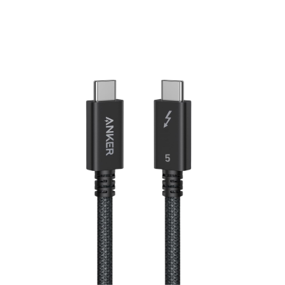 Cáp Thunderbolt 5 Anker Prime Type-C to Type-C- A84N1  Tốc Độ Truyền Dữ Liệu 80Gbps, Sạc Nhanh 240W, Màn Hình 8K