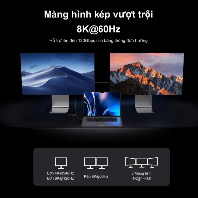 Cáp Thunderbolt 5 Anker Prime Type-C to Type-C- A84N1 Tốc Độ Truyền Dữ Liệu 80Gbps, Sạc Nhanh 240W, Màn Hình 8K - Khám phá sức mạnh vượt trội của <strong>Cáp Thunderbolt 5 Anker Prime Type-C to Type-C- A84N1</strong>, một phụ kiện không thể thiếu cho hệ sinh thái công nghệ của bạn. Với tốc độ truyền dữ liệu kinh ngạc lên đến 80Gbps và khả năng sạc nhanh Power Delivery 3.1 công suất 240W, sản phẩm này định nghĩa lại hiệu suất làm việc và giải trí. Cáp hỗ trợ xuất hình ảnh ra hai màn hình 4K hoặc một màn hình 8K, mang đến trải nghiệm hình ảnh sắc nét và sống động chưa từng có. Được chế tác từ những vật liệu cao cấp nhất, <strong>Cáp Thunderbolt 5 Anker Prime Type-C to Type-C- A84N1</strong> đảm bảo độ bền và sự ổn định tối đa. Tương thích hoàn hảo với các thiết bị Thunderbolt 4, Thunderbolt 3 và USB4, đây là sự đầu tư thông minh cho tương lai công nghệ của bạn