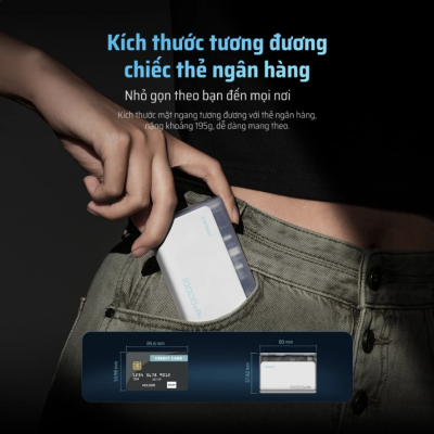 Pin sạc dự phòng Cuktech 10.000mAh Power Bank 30W (PB100S) -