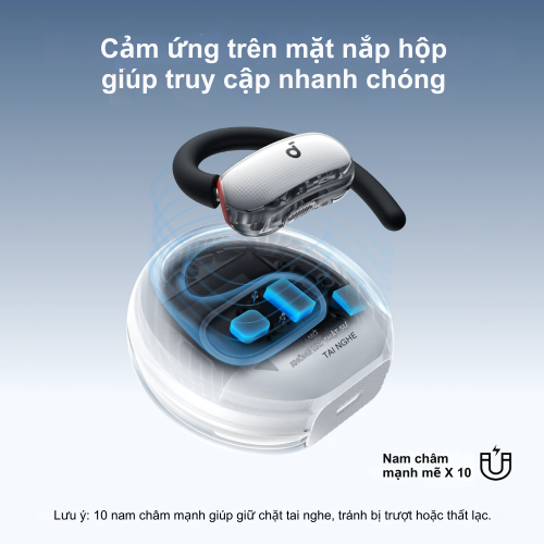 Tai nghe thể thao Anker Soundcore V40i - A3878, thiết kế trong suốt, chống nước IP55, trải nghiệm dễ chịu ấn tượng - Hình ảnh 4