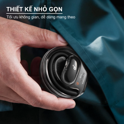 Tai nghe thể thao Anker Soundcore V40i - A3878, thiết kế trong suốt, chống nước IP55, trải nghiệm dễ chịu ấn tượng - <span class="ng-star-inserted">Trải nghiệm âm nhạc đỉnh cao cùng </span><strong class="ng-star-inserted"><span class="ng-star-inserted">Tai nghe thể thao Anker Soundcore V40i - A3878</span></strong><span class="ng-star-inserted">. Với thiết kế open-ear độc đáo, sản phẩm mang lại sự thoải mái vượt trội, giúp bạn vừa thưởng thức âm thanh sống động, vừa nhận biết môi trường xung quanh. Móc tai tùy chỉnh 4 mức độ đảm bảo vừa vặn hoàn hảo cho mọi kích thước tai, trong khi chuẩn chống nước IP55 và công nghệ SweatGuard </span>là một lớp phủ nano chống thấm tiên tiến giúp bảo vệ các linh kiện bên trong tai nghe khỏi mồ hôi, độ ẩm và các tác nhân ăn mòn khác. Công nghệ này đảm bảo tai nghe hoạt động bền bỉ trong các điều kiện khắc nghiệt như tập luyện thể thao, chạy bộ hoặc sử dụng dưới mưa nhẹ, <span class="ng-star-inserted">giúp bạn tự tin vận động trong mọi điều kiện thời tiết. </span><span class="ng-star-inserted">Công nghệ BassUp độc quyền cùng màng loa lớn 16x13mm mang đến âm bass sâu lắng, mạnh mẽ, biến mỗi buổi tập luyện thành một màn trình diễn âm nhạc đầy hứng khởi.</span><span class="ng-star-inserted"> Đàm thoại rõ nét với 4 micro tích hợp AI, đây chính là người bạn đồng hành lý tưởng cho mọi hoạt động thể thao và cuộc sống năng động của bạn.</span>