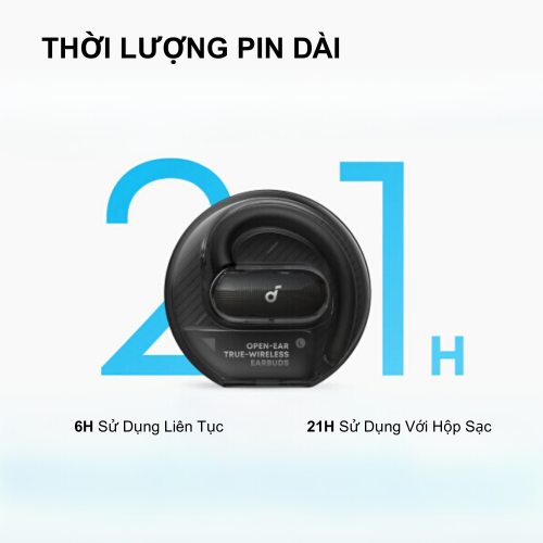 Tai nghe thể thao Anker Soundcore V40i - A3878, thiết kế trong suốt, chống nước IP55, trải nghiệm dễ chịu ấn tượng