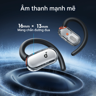 Tai Nghe Thể Thao Anker Soundcore V40i - A3878 | Thiết Kế Open-Ear | Chống Nước IP55 | Âm Bass Mạnh Mẽ
