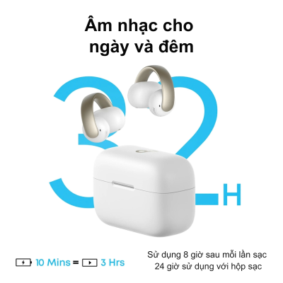 Tai Nghe Bluetooth Soundcore AeroClip Anker A3388 – Trải Nghiệm Âm Thanh Đỉnh Cao Cùng Thiết Kế Kẹp Độc Đáo Anker A3388