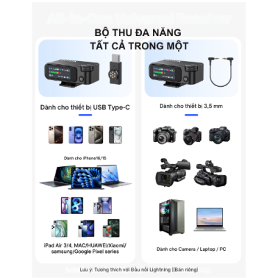 Mic không dây BOYAMIC 2-02 Hệ Thống Micro Kép Chuyên Nghiệp BOYALMIC 2-01