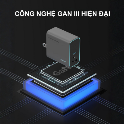 Củ Sạc Nhanh Cuktech AD653C 65W GaN: Sạc Siêu Tốc Cho Mọi Thiết Bị Của Bạn Cuktech AD653C