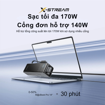 Pin Dự Phòng EcoFlow RAPID (25000mAh, 170W) - Sạc Nhanh, Kép USB-C, Nhỏ Gọn, Mạnh Mẽ EcoFlow Rapid 170W