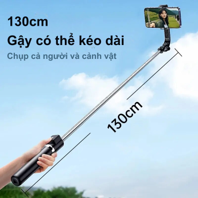 Gậy Chụp Ảnh Tripod Remax P17 - Xoay 360°, Dài 1.3M, Nhỏ Gọn Remax P17