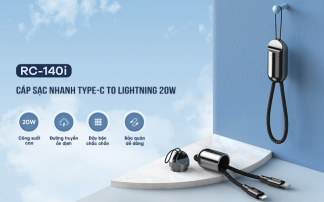 Cáp Sạc Nhanh Remax RC-140i Type-C to Lightning 20W Remax RC-140i